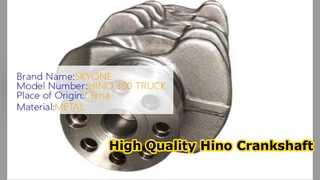 Hino 300 N04C เพลาข้อเหวี่ยง 13411 E0071 ชิ้นส่วนคุณภาพสูง