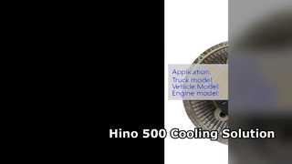 เครื่องยนต์ Hino 500 คลัชพัดลม 16250 E0070 J08E