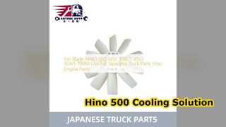 ใบพัดลม Hino 500 16361 78060 ระบบระบายความร้อนเครื่องยนต์ที่ทนทาน