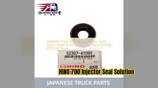 HINO 700 E13C ซีลหัวฉีด S230741090 การเปลี่ยน