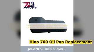 Hino 700 P11C น้ำมันเครื่อง Pan 12111 E0390 เปลี่ยน