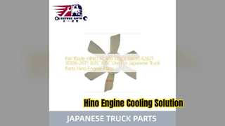 Hino FC500 Fan Blade S1630 62671 อะไหล่รถบรรทุกทนทาน