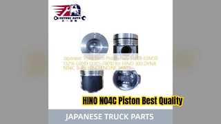HINO N04C Piston Assy S130B E0M50 ชิ้นส่วนเครื่องยนต์ที่เชื่อถือได้