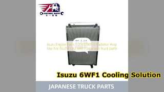 Isuzu 6WF1 หม้อน้ำ Assy 1214109000 อะไหล่รถบรรทุกระดับพรีเมียม