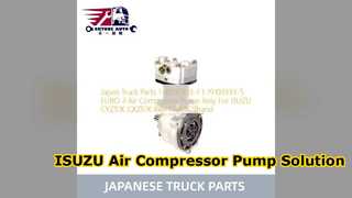 ISUZU 6WF1 เปลี่ยนปั๊มลมคอมเพรสเซอร์
