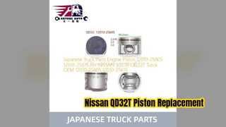 การเปลี่ยนลูกสูบเครื่องยนต์ Nissan QD32T 12010 2S605