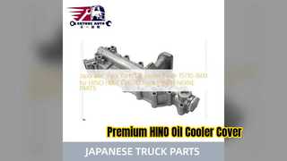 HINO H06CT H07D ฝาครอบออยล์คูลเลอร์ 15710 1600 เปลี่ยน