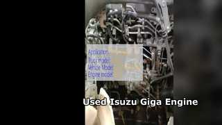 ขายเครื่องยนต์ Isuzu Giga เกียร์ 6WG1 มือสอง