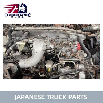 ชิ้นส่วนรถบรรทุกญี่ปุ่นชุดเครื่องยนต์ใช้แล้วสำหรับ HINO 500 RANGER Truck J08C UW Hino เครื่องยนต์มือสอง