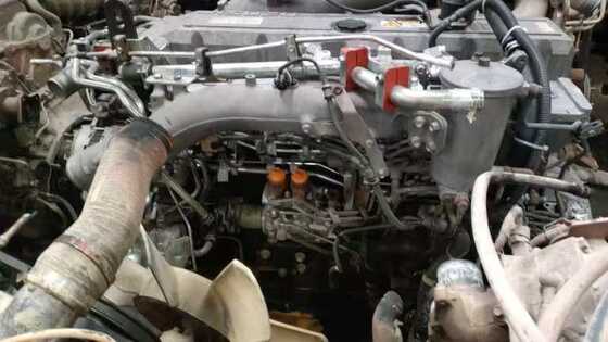 อะไหล่รถบรรทุกญี่ปุ่น เครื่องยนต์มือสอง พร้อมเกียร์ สภาพดี สำหรับ ISUZU GIGA 6WG1 ลดราคา อะไหล่มือสอง Isuzu