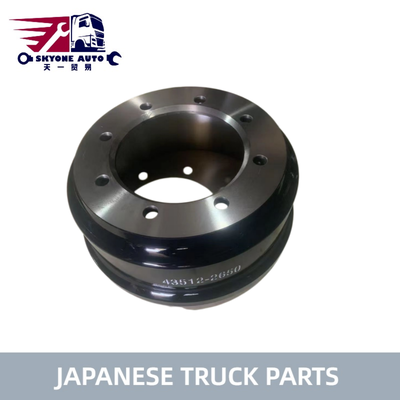 ชิ้นส่วนรถบรรทุกญี่ปุ่น BRAKE DRUM 43512-2650 สำหรับรถบรรทุก HINO 500 RANGER AK1J RK1J J08C J08CT ลดราคาชิ้นส่วนเครื่องยนต์ Hino