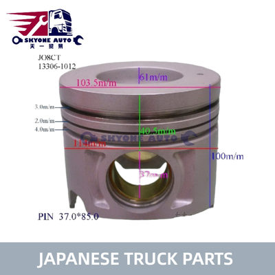 ชิ้นส่วนรถบรรทุกญี่ปุ่น เครื่องยนต์ พิสตัน 13306-1012 S130A-E0030 สําหรับ HINO 500 J05CT J08CT J05C J08C รถบรรทุก คุณภาพสูง