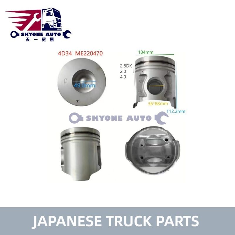 อะไหล่รถบรรทุกญี่ปุ่น ME220470 ชุดลูกสูบสำหรับรถบรรทุก MITSUIBISHI CANTER 4D34 4D34T รถบรรทุก ISUZU